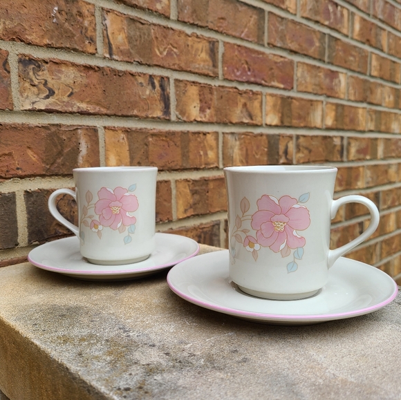 VTG China Pearl Stoneware Tea Cup & Saucer set - Picture 3 of 12